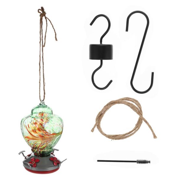 

other bird supplies 1 set practical birds feeder water feeding tool glass
