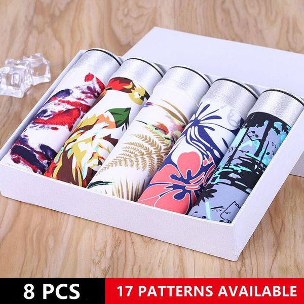

underpants 8pcs men underwear casual shorts comfortable soft mid waist for, Black;white