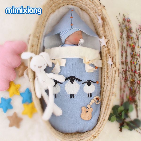 

factory wholesale cartoon knitted sleeping bag for boys and girls