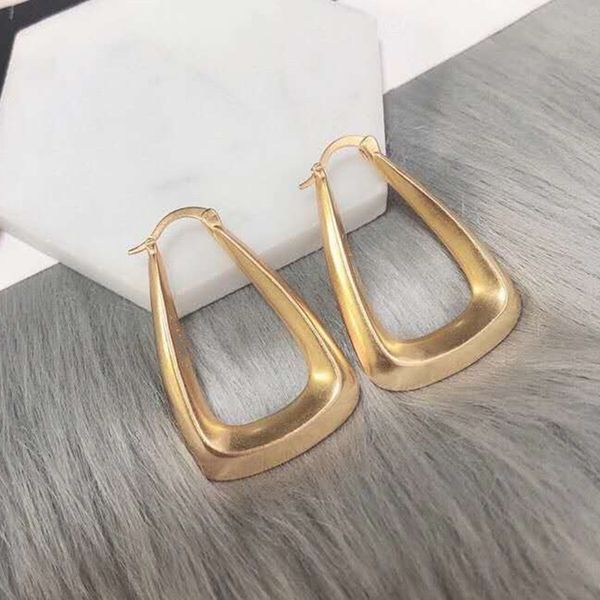 

2020 fashion jewelry luxury earrings fashion trendy gold hoops earrings womens jewelry with gifts, Golden;silver