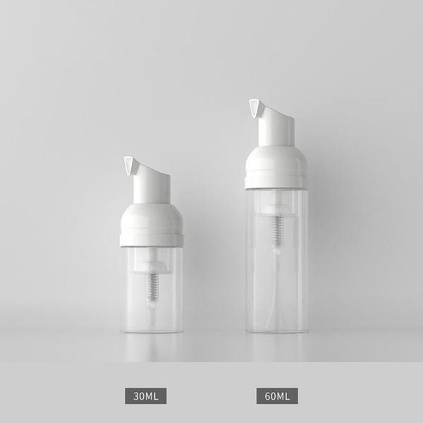 

clear foaming bottle liquid soap whipped mousse points bottling shampoo lotion shower gel foam pump bottles