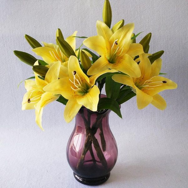 

decorative flowers & wreaths artificial lily deskliving room decoration natural wedding home pography