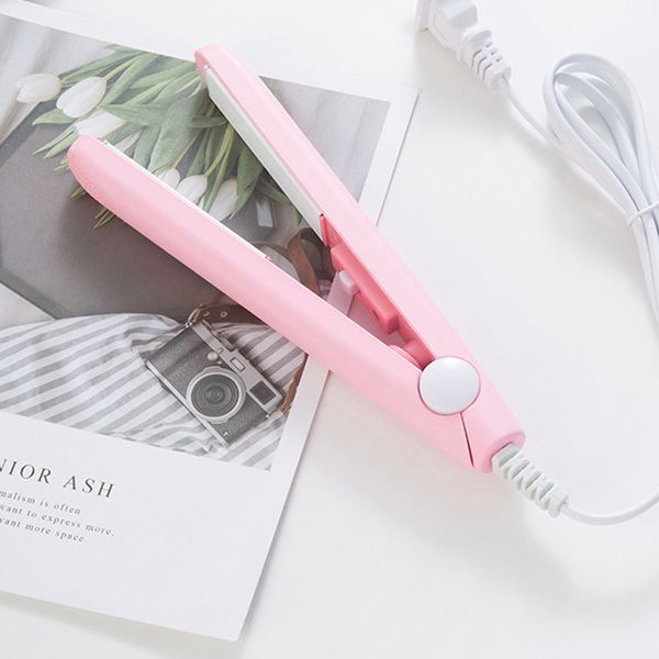 

2020 new mini hair straightener curling hair clipper hair crimper curling iron curly iron straightener brush flat iron