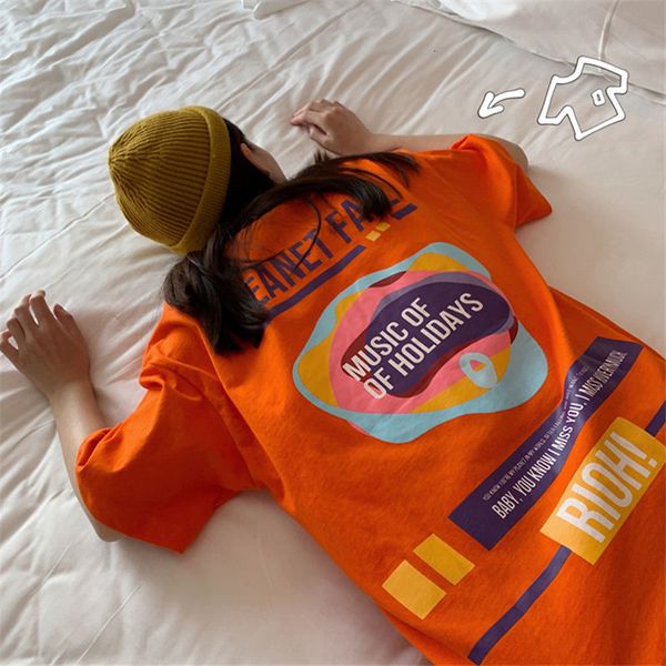 

harajuku 2021 new oversize short sleeve women's will see graphic t-shirts schoolgirl shirts street style clothes 8qgg, White