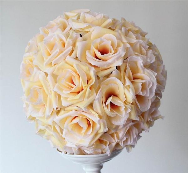 

decorative flowers & wreaths spr 2pcs/lot 50cm pomander rose ball ems bride holding wedding kissing flower party/home decoration