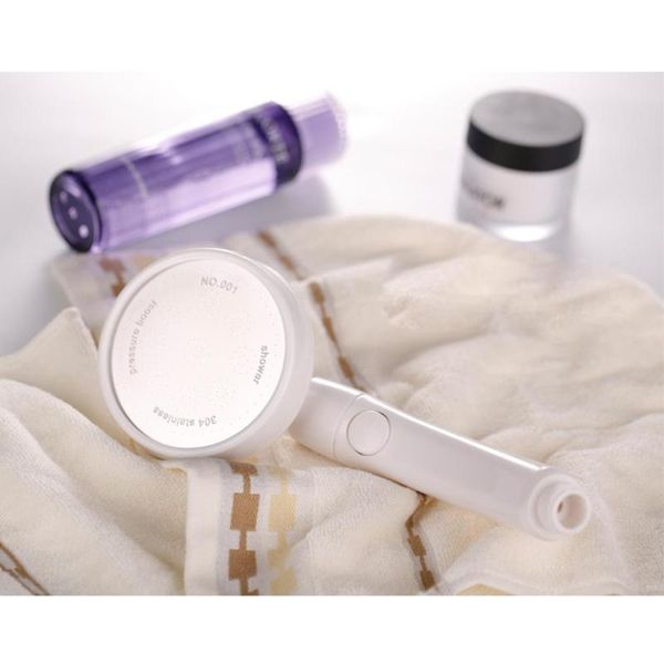 

bathroom shower heads one button sprayer 360 rotation handheld white head