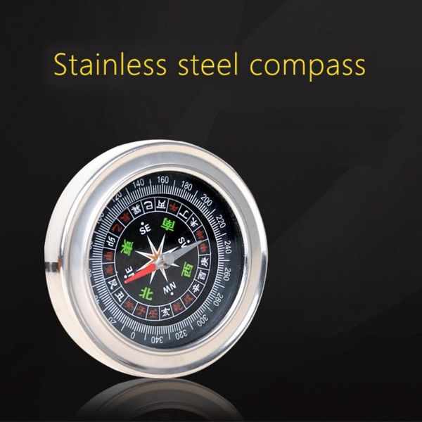 

metal gift compass portable navigation instrument outdoor portable aluminum light emergency compass tool