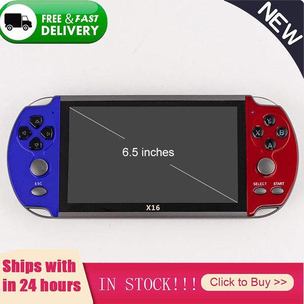 

portable game players retro video console player handheld gaming portatil 6.5 inch mini arcade videogames electronic machine retrogame
