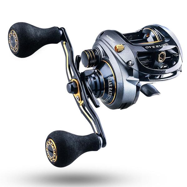 

madmouse md hmd baitcasting fishing reel 252g 6.5:1/7.high gear ratio baitcast reel 8+1bb 8kg max drag wheels