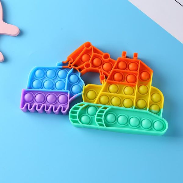

party favor finger toy push bubble silicone excavator austism antistress puzzle relaxing sensory squeezing kid education toys fun gift