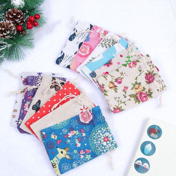 

gift wrap wedding drawstring home decoration cotton christmas bag storage