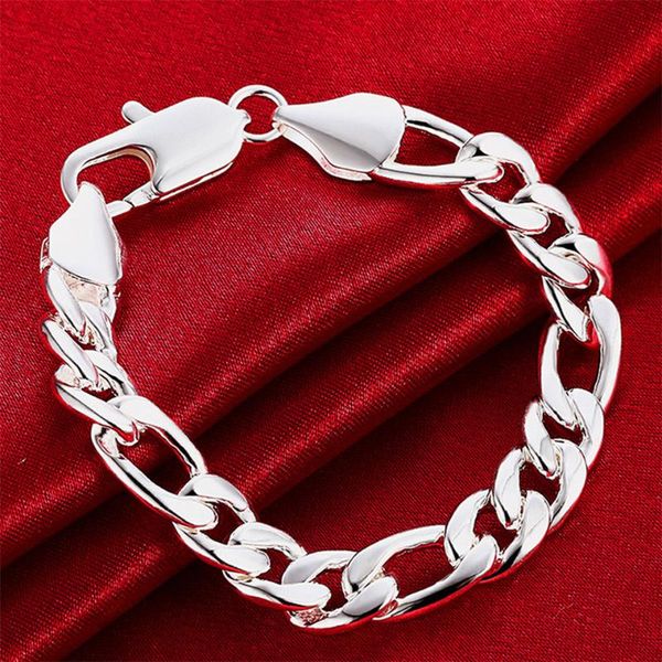 

charm bracelets 925 sliver sideways chain bracelet for men woman wedding engagement fashion party jewelry, Golden;silver