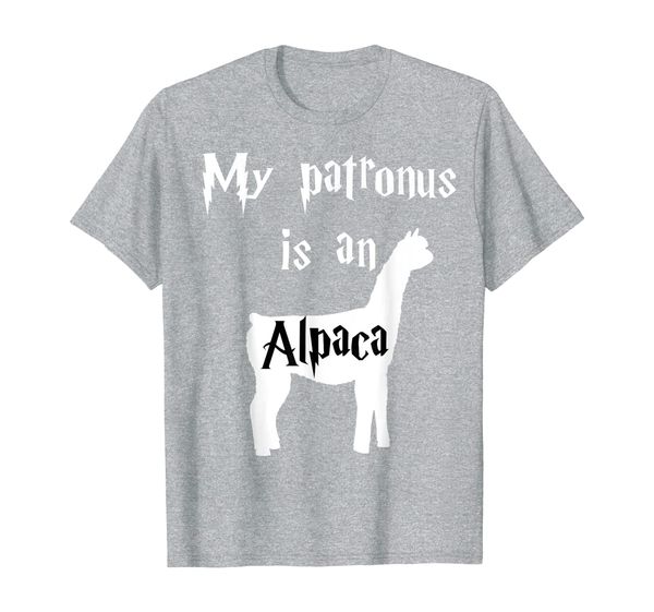 

my patronus is an alpaca tshirt | cute funny llama lover t-shirt, White;black