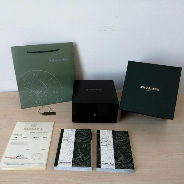 

watch boxes & cases original correct papers cards tags est woody box booklets watches custom model serial number, Black;blue