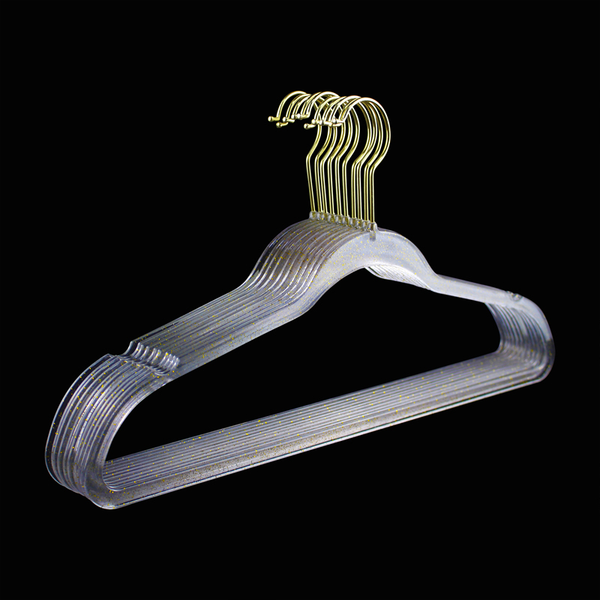 

hangers & racks 10pcs 40cm household non-slip seamless clothes hanging acrylic support clothing store dedicated transparent coat stand