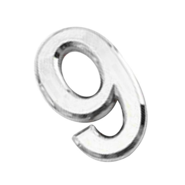 

metal painting 2" silver plastic door number plaque sign for house garage office building 9
