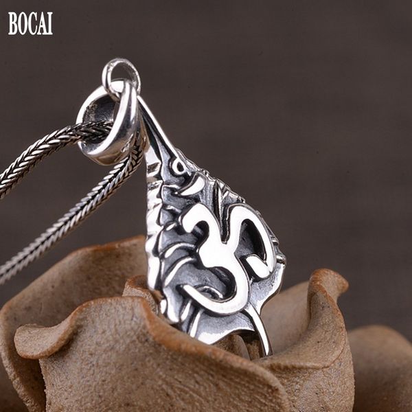 

2021 new real s925 pure jewelry thai sier handmade accessories six-character mantra good luck men and women pendant bmai, Silver