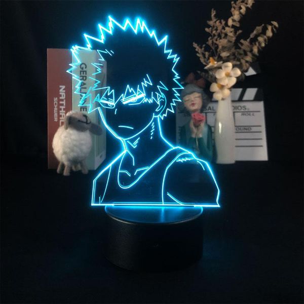 

novelty lighting 3d night light bluetooth control for bright base my hero academia katsuki bakugo japanese anime manga directly supply kid g