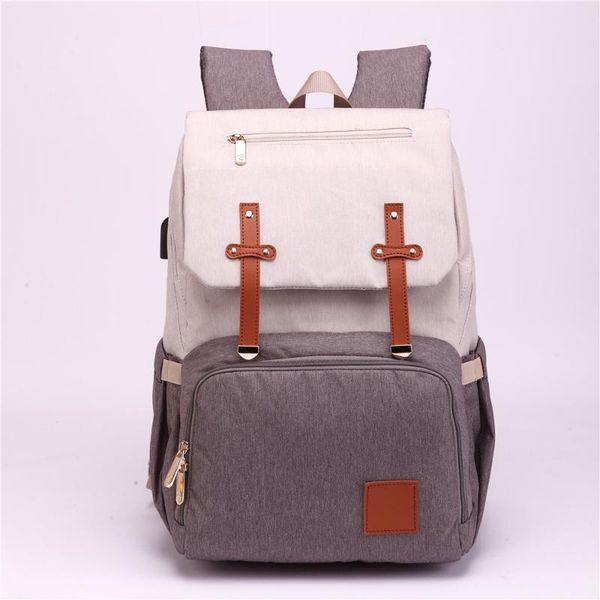

backpack fashion baby diaper bag with usb large nappy maternity for mummy daddy waterproof laptravel nursing bags
