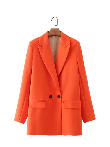 

women's suits & blazers casual suit coat double breasted loose spring european and american style solid color, White;black