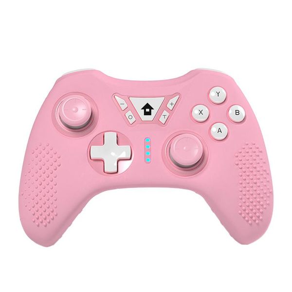 

game controllers & joysticks wireless blue tooth controller joystick gamepad for switch pro/pc with silicone case