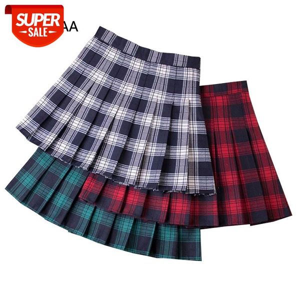 

Summer Women Plaid Mini Skirt High Waist Chic Female Pleated Skirts Fashion Office Ladies Club Party Casual Short Pleated Skirt #872q, Black