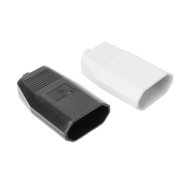 

1pc european standard female hole socket two-pole power extension cord plug outlet