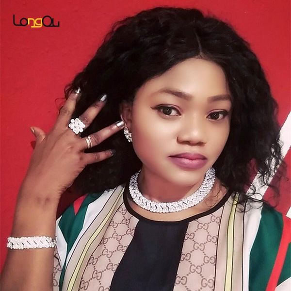 

earrings & necklace longqu 2021 fashion african beads jewelry set dubai gold/sliver plated wholesale design nigerian bridal, Silver