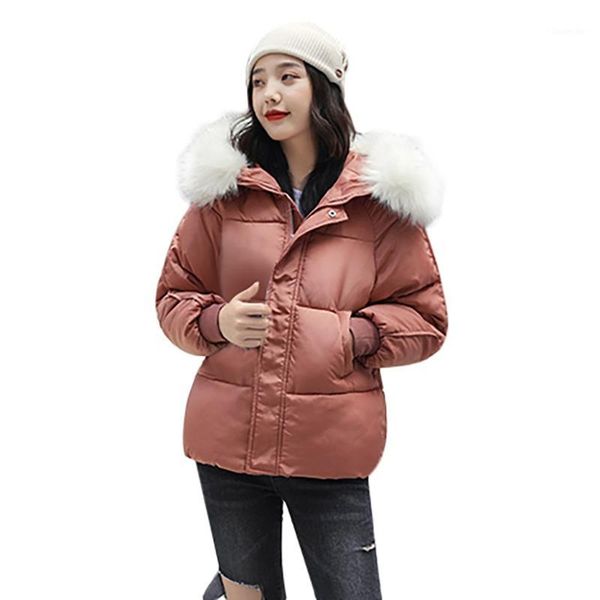 

fashion and beautiful women winter warm coat pockets hooded thick warm loose jacket short overcoat with charming design clothes1, Tan;black
