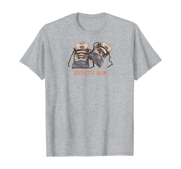 

ricketts glen state park souvenir graphic t-shirt, White;black