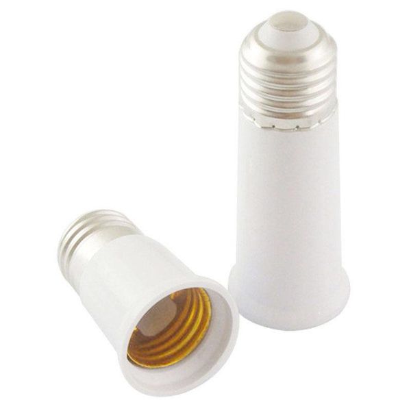 

lamp holders & bases 10pcs e27 to base converter 65mm 95mm 120mm holder extender socket adapter flame retardant for led bulb