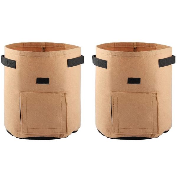 

planters & pots potato planting bag, 2 packs of 7 gallon bags for potatoes, tomatoes, carrots, onions brown