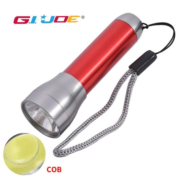 

gijoe cob mini aluminum sturdy alloy case torch mini flashlamp use 1* battery portable light 800lm waterproof