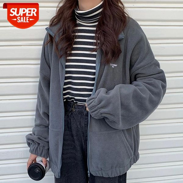 

hoodies women zip-up turn-down collar printed pocket long sleeve korean style new trendy casual bf ulzzang harajuku womens daily #5h5r, Black
