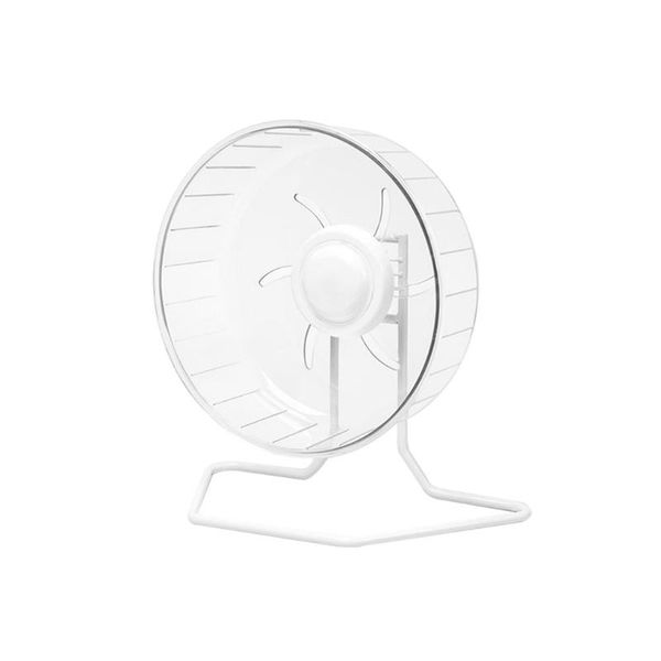

small animal supplies hamster exercise wheel with metal stand silent running wheels for gerbil rat anti-slip plastic saucer easy to assemble