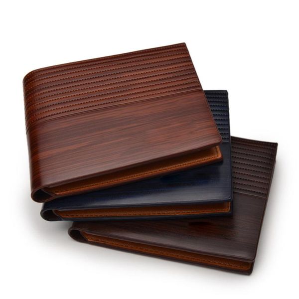 

wallets 2021 vintage men wallet pu leather short holder clip money bag style, Red;black