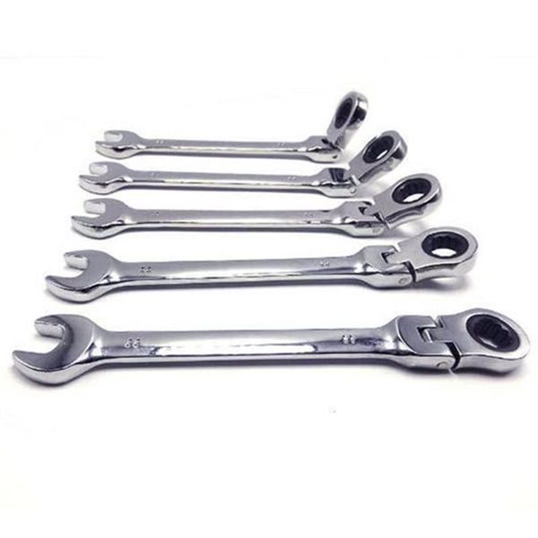 

hand tools combination ratchet wrench with flexible head dual-purpose tool set car