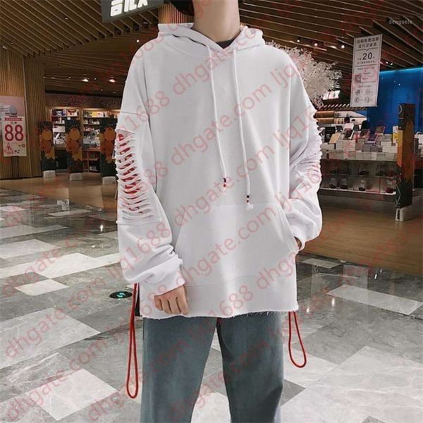 

2019 spring and autumn new casual hit color hooded long-sleeved hoodies loose temperament trend cotton harajuku1, Black