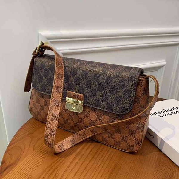 

factory store 65% off clearance sale bag female autumn color contrast small square bag butterfly print armpit single shoulder messenger