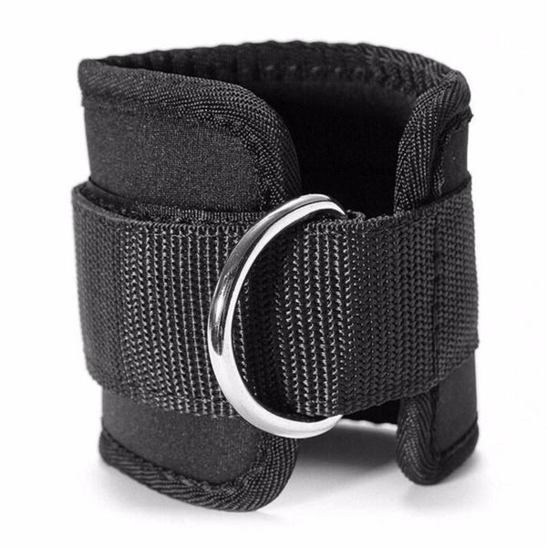 

ankle support d-ring strap buckle body building resistance band gym multi thigh leg cuffs power weight lifting fitness rope, Blue;black
