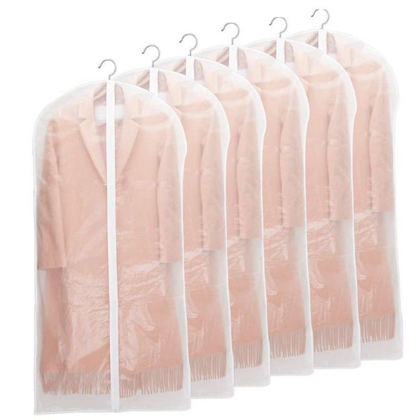 

clothing & wardrobe storage 6 sets of dustproof cloth cover transparent bag