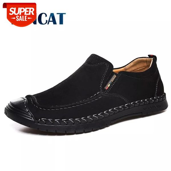 

2020 brand men loafers comfortable casual shoes leather men's shoes men flats lightweight driving shoes moccasins #uy2a