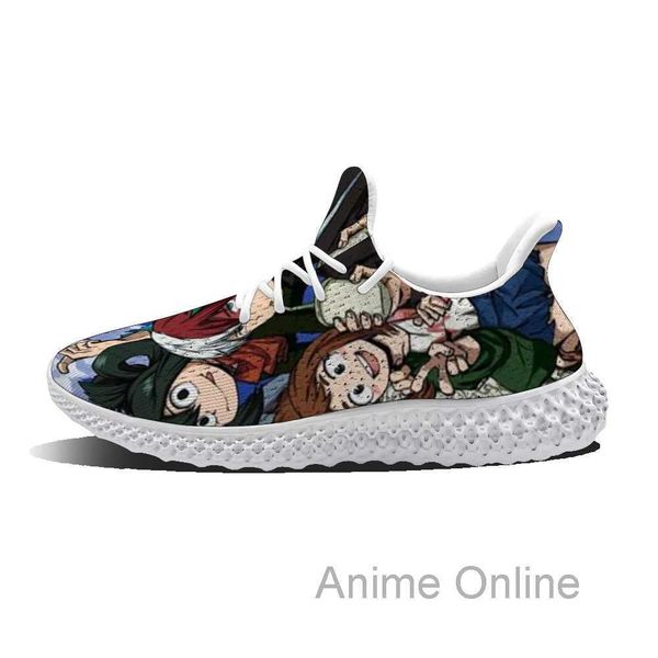 

summer diy fashion breathable custom pattern anime sneakers
