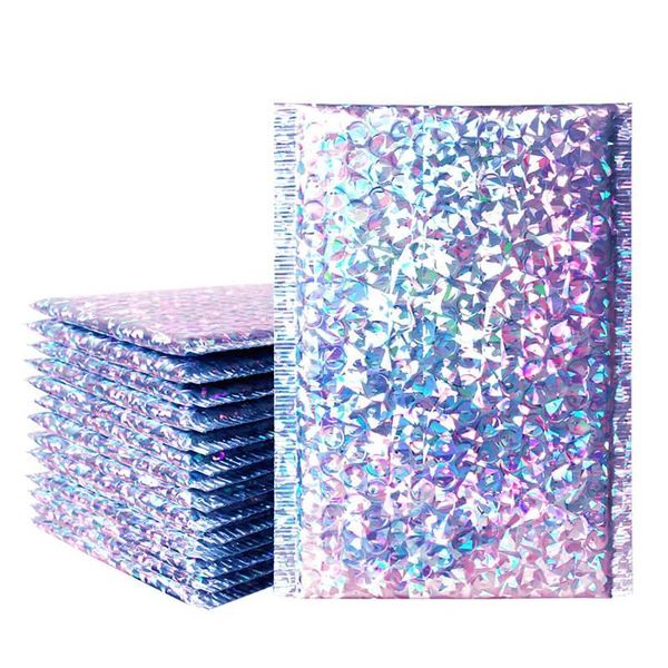 

gift wrap speedy mailers 50pcs laser silver foil mailing envelope bags waterproof courier bubble padded envelopes bag