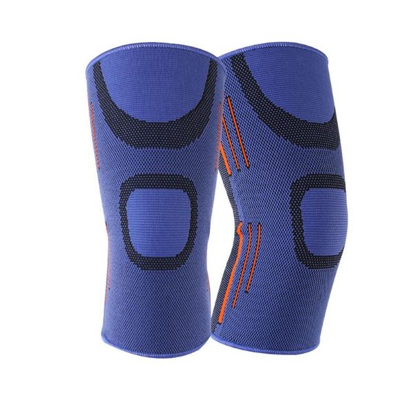 

men women knee pads elastic squats joint pain support cycling brace sports running compression sleeves breathable fitness, Black;gray