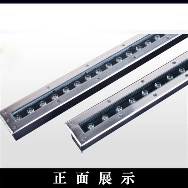 

led rectangular outdoor waterproof corridor aisle spotlight strip buried 6w9w24w square ground lamp