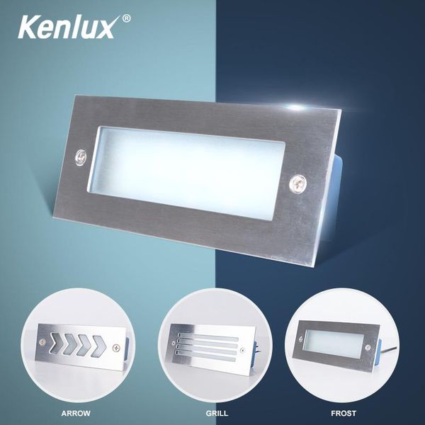 

4pcs outdoor led stair light led step lights 3w 4w ac85-265v aluminum indoor waterproof embedded staircase wall night lamp