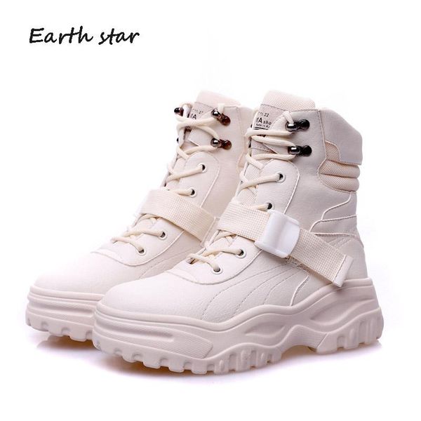 

boots botas mujer casual shoes women fashion brand lady platform chaussure autumn female footware cross-tied black