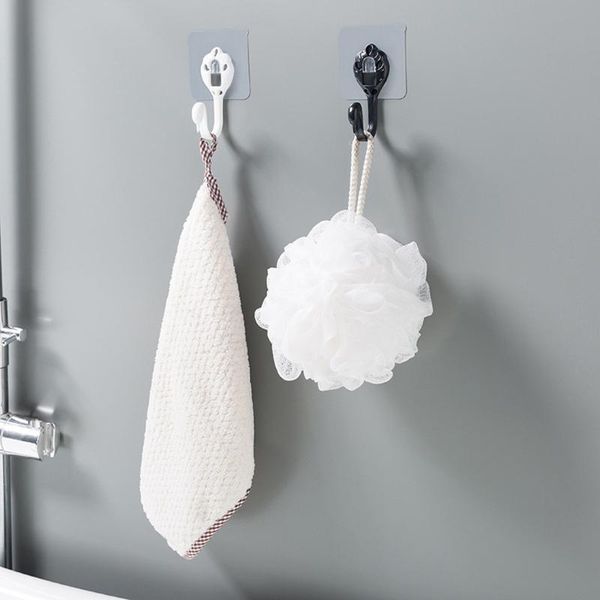 

hooks & rails adhesive strong transparent wall hanger space saver heavy duty hook