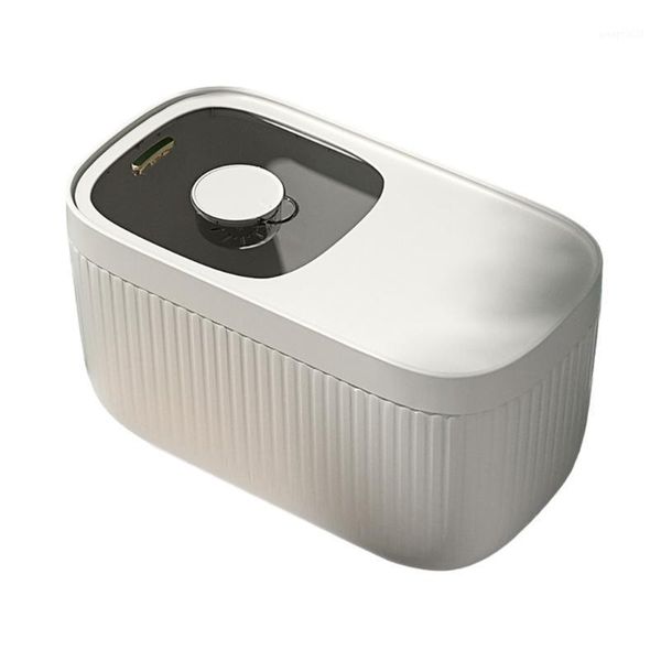 

storage bottles & jars 1pc rice bucket moisture-proof tank with scale (white)